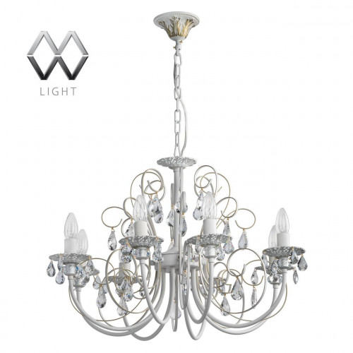 подвесная люстра mw-light свеча 301015308 белая в Бийске