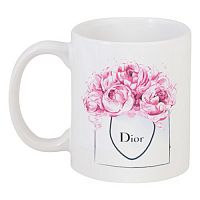 кружка с рисунком dior peonies в Бийске