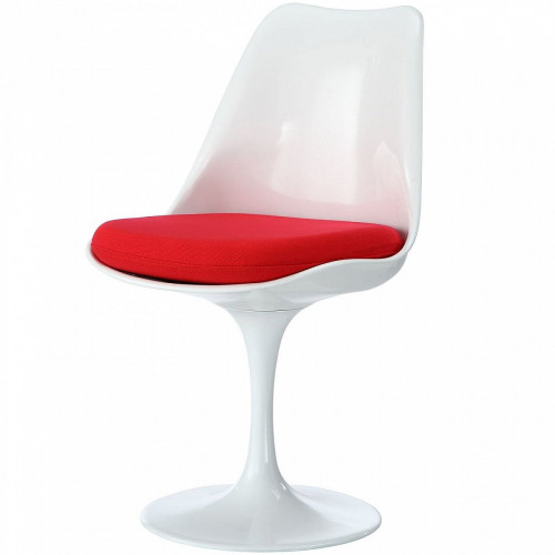 стул eero saarinen style tulip chair красная подушка в Бийске