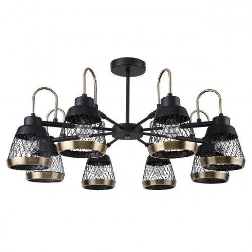 потолочная люстра f-promo entresol 2346-8p черная в Бийске