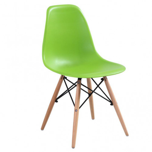 стул деревянный pc-015 зеленый (eames style) в Бийске