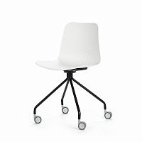 стул glide на колесиках белый в Бийске