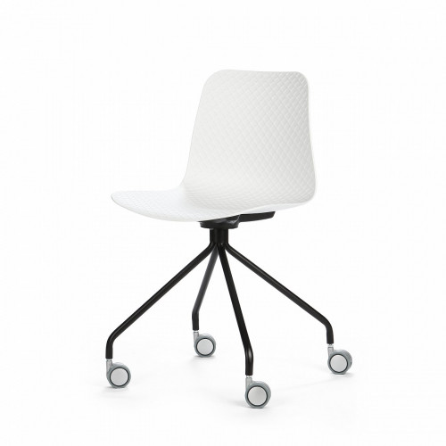 стул glide на колесиках белый в Бийске