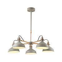 подвесная люстра odeon light lurdi 3330/5 серая в Бийске