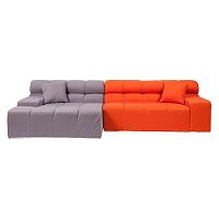 диван tufty-time sofa угловой модульный серый с оранжевым в Бийске