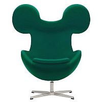 кресло egg mickey зеленое в Бийске