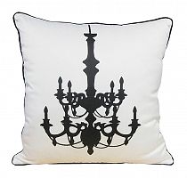 подушка с рисунком канделябра chandelier white в Бийске