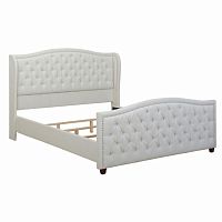 кровать marcella 90х200 белый велюр в Бийске