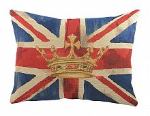 большая подушка с британским флагом crown blue в Бийске