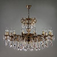 подвесная люстра ambiente leon 2128/12 pb new leaf бронза в Бийске