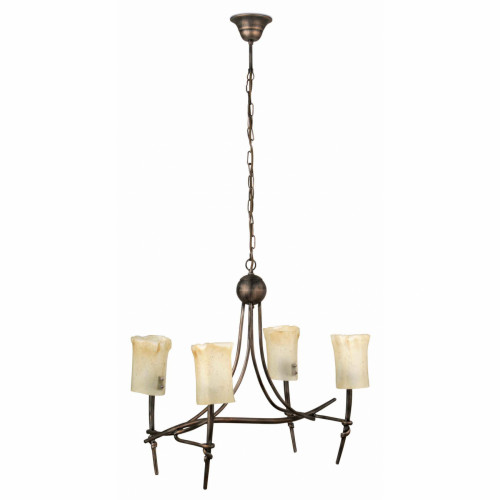 люстра torina l4 от faro коричневая в Бийске