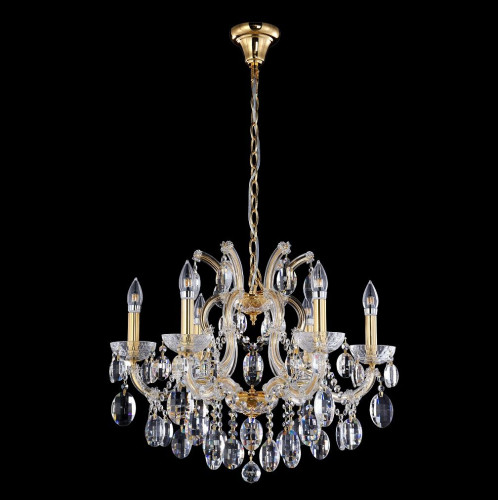 подвесная люстра crystal lux hollywood sp6 gold в Бийске