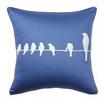 подушка с птичками birdies on a wire diamond-blue в Бийске