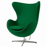 кресло egg chair кашемир зеленое в Бийске