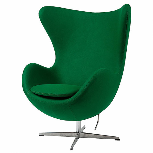 кресло egg chair кашемир зеленое в Бийске