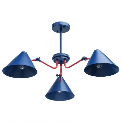 потолочная люстра mw-light чили 711011003 синяя в Бийске