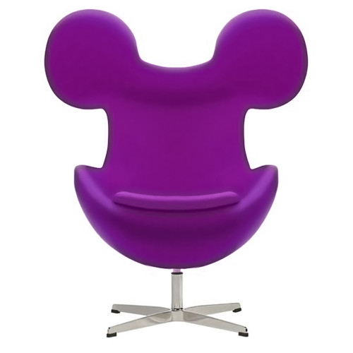 кресло egg mickey фиолетовое в Бийске