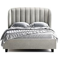 кровать двуспальная 160х200 серая tulip в Бийске