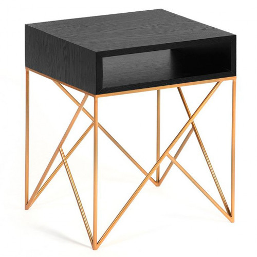 прикроватная тумба prince gold черная в Бийске