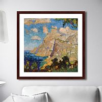 картина: view of monte solaro, capri, 1940г. в Бийске